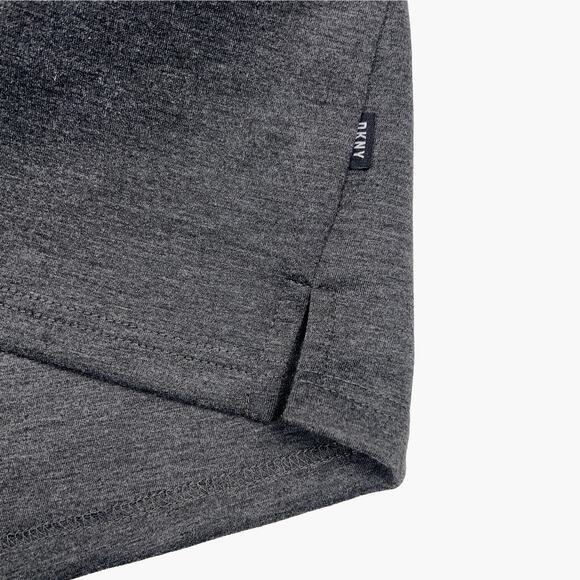 NWT DKNY Stretch 1/4 Zip Pullover Sweatshirt (Charcoal Heather | Med) - Picture 5 of 8